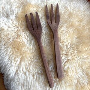 Vintage Hand Carved Wooden Servers